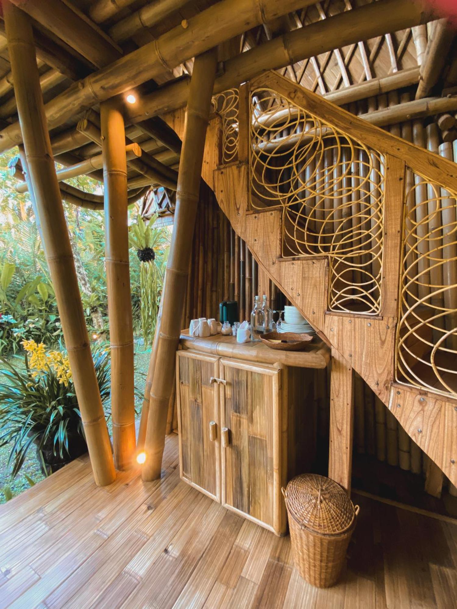 Alamvaya Bali Bamboo House Villa Sidemen  Eksteriør billede
