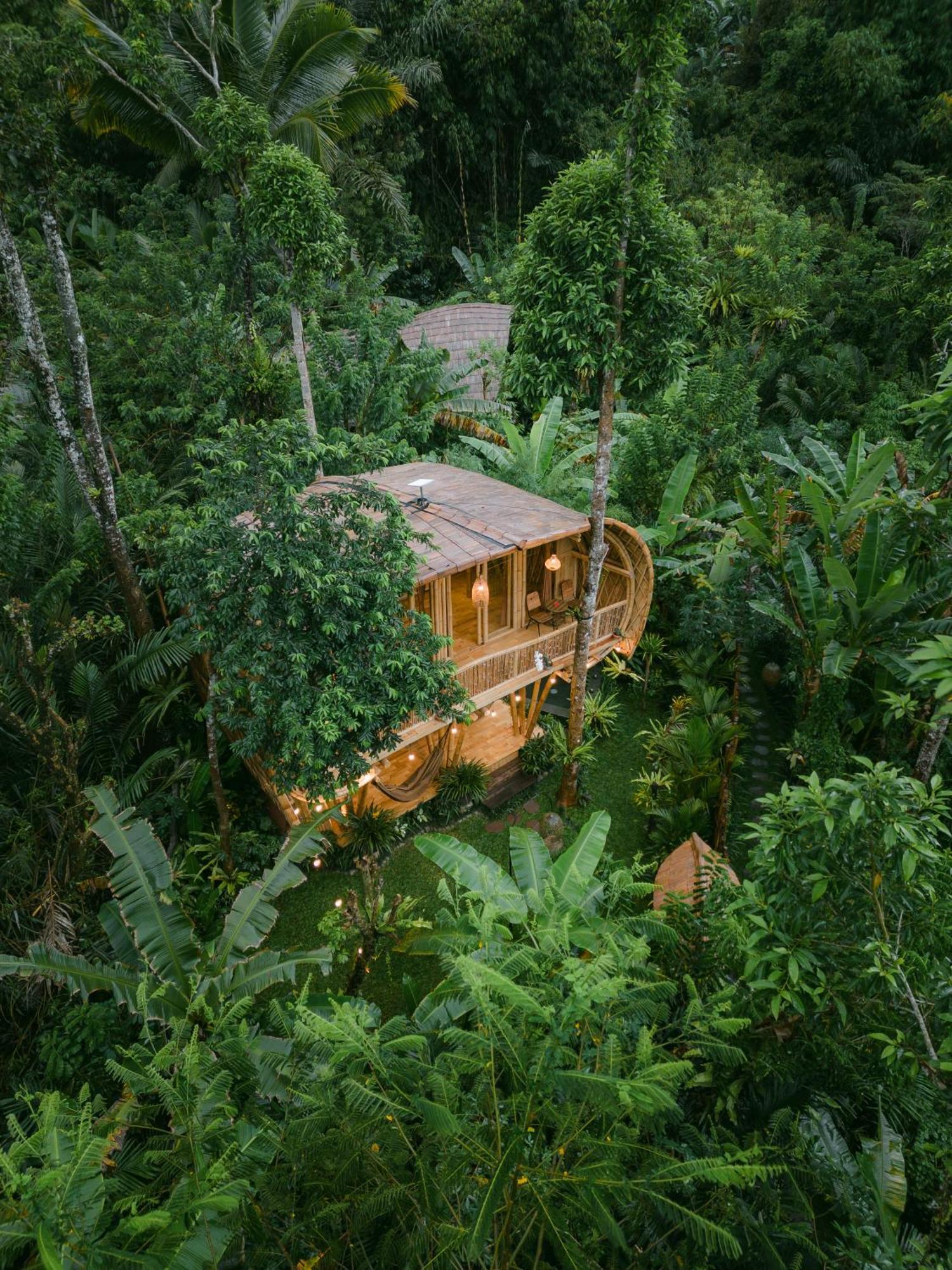 Alamvaya Bali Bamboo House Villa Sidemen  Eksteriør billede