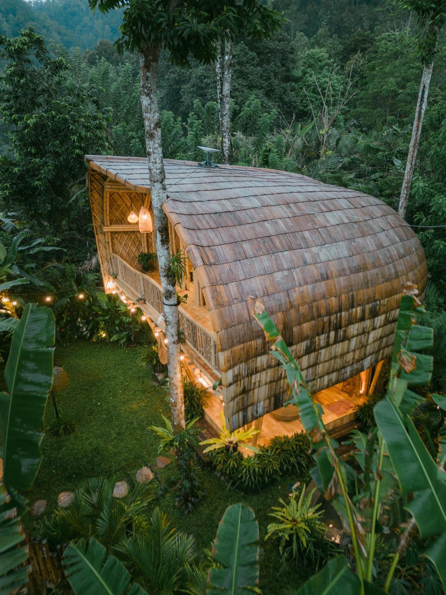 Alamvaya Bali Bamboo House Villa Sidemen  Eksteriør billede