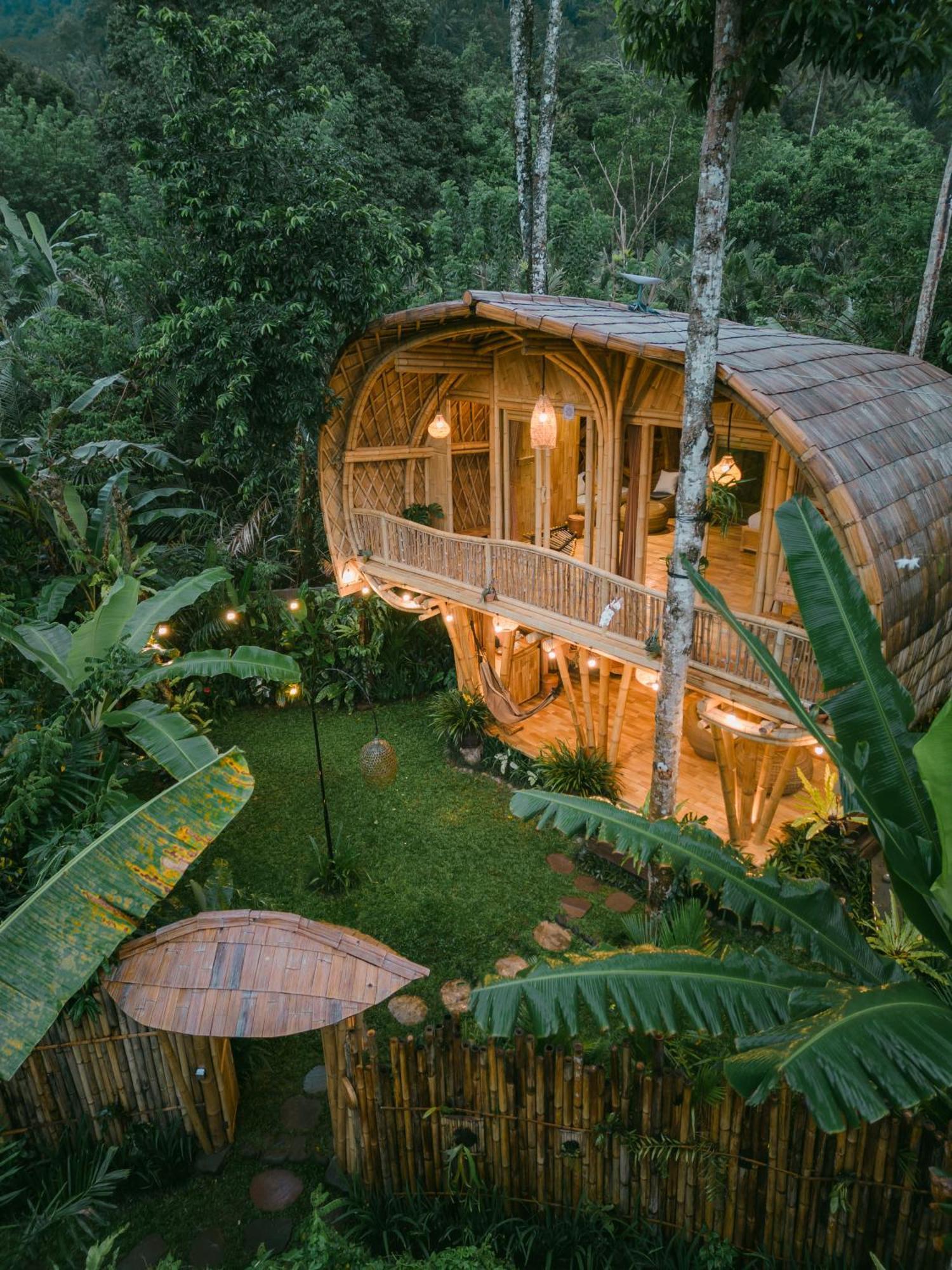 Alamvaya Bali Bamboo House Villa Sidemen  Eksteriør billede