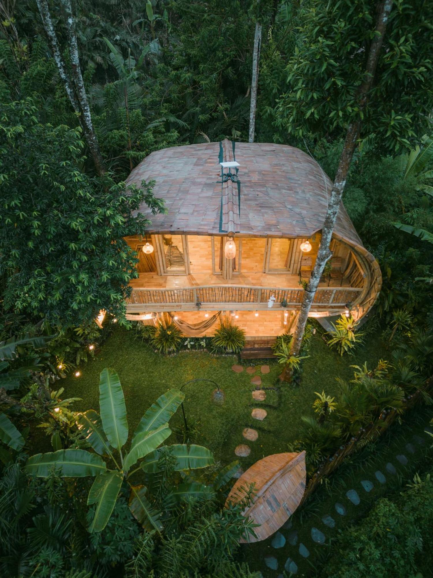 Alamvaya Bali Bamboo House Villa Sidemen  Eksteriør billede