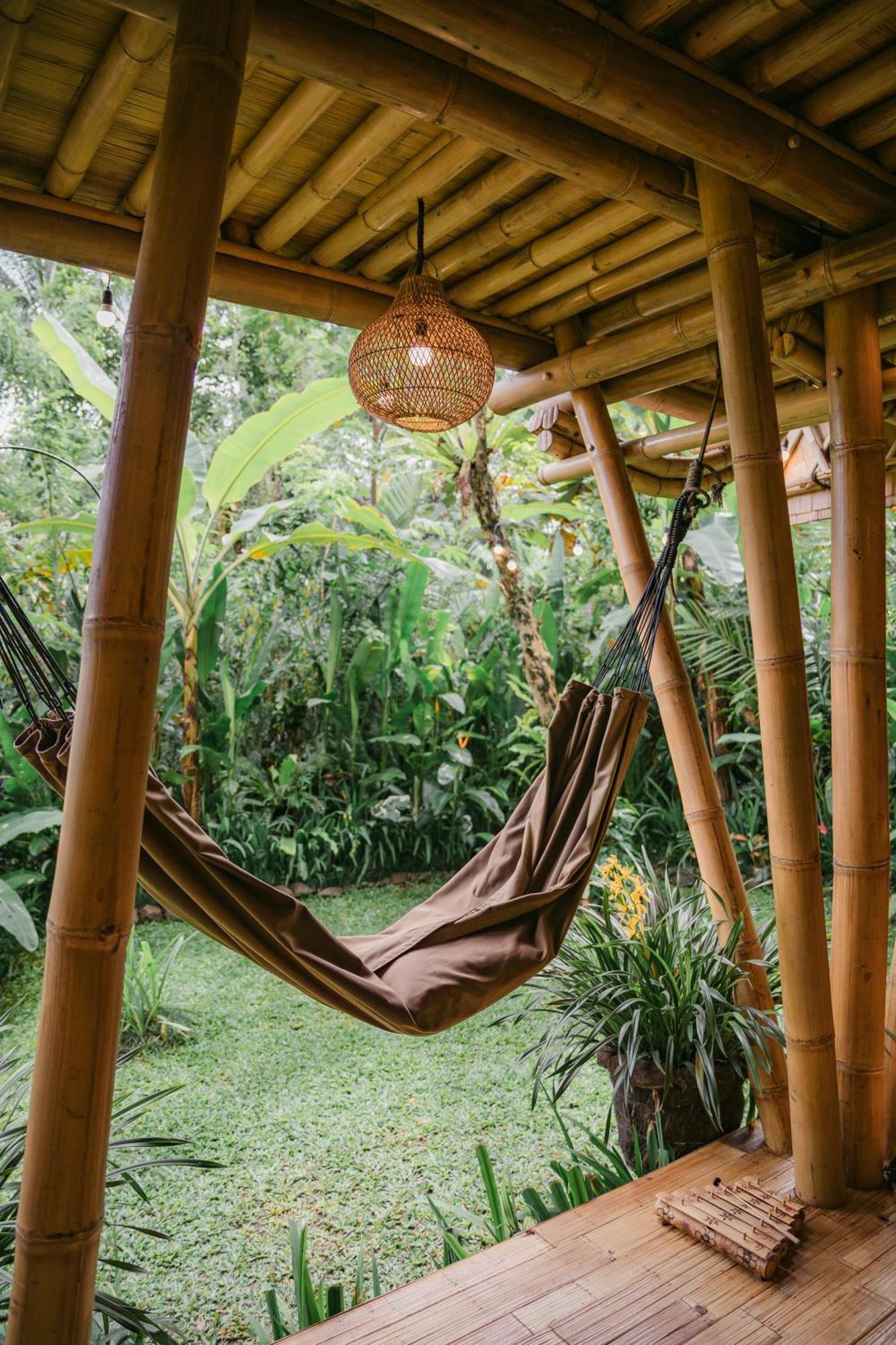 Alamvaya Bali Bamboo House Villa Sidemen  Eksteriør billede