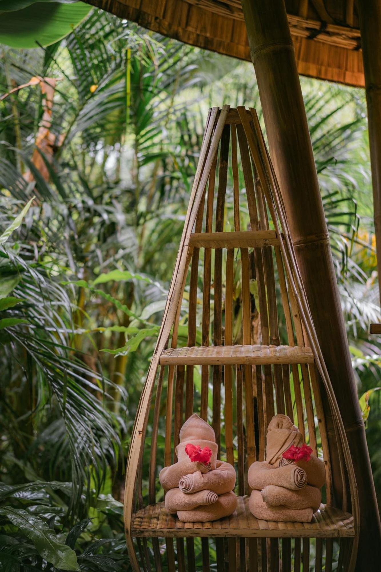 Alamvaya Bali Bamboo House Villa Sidemen  Eksteriør billede