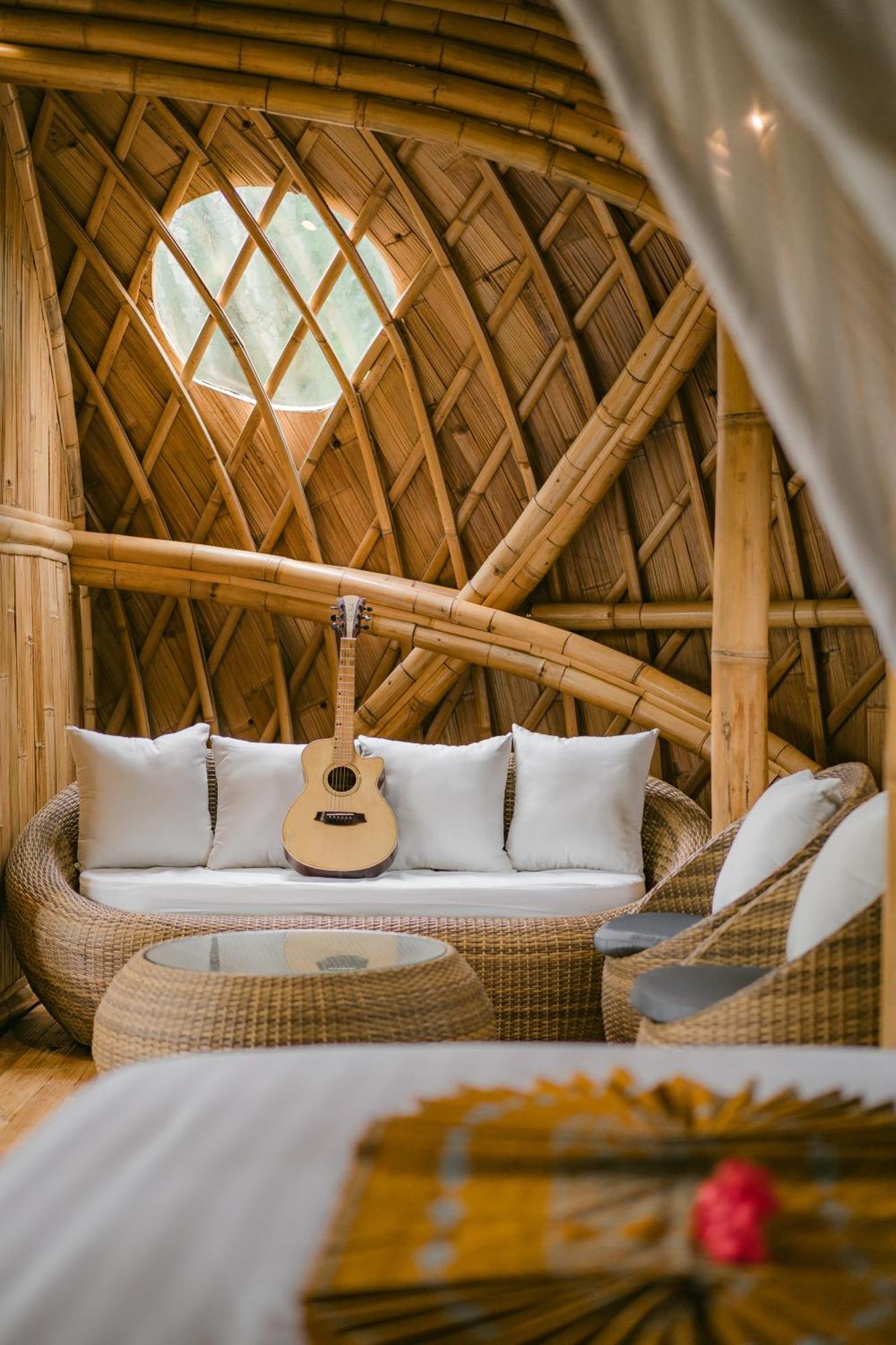 Alamvaya Bali Bamboo House Villa Sidemen  Eksteriør billede