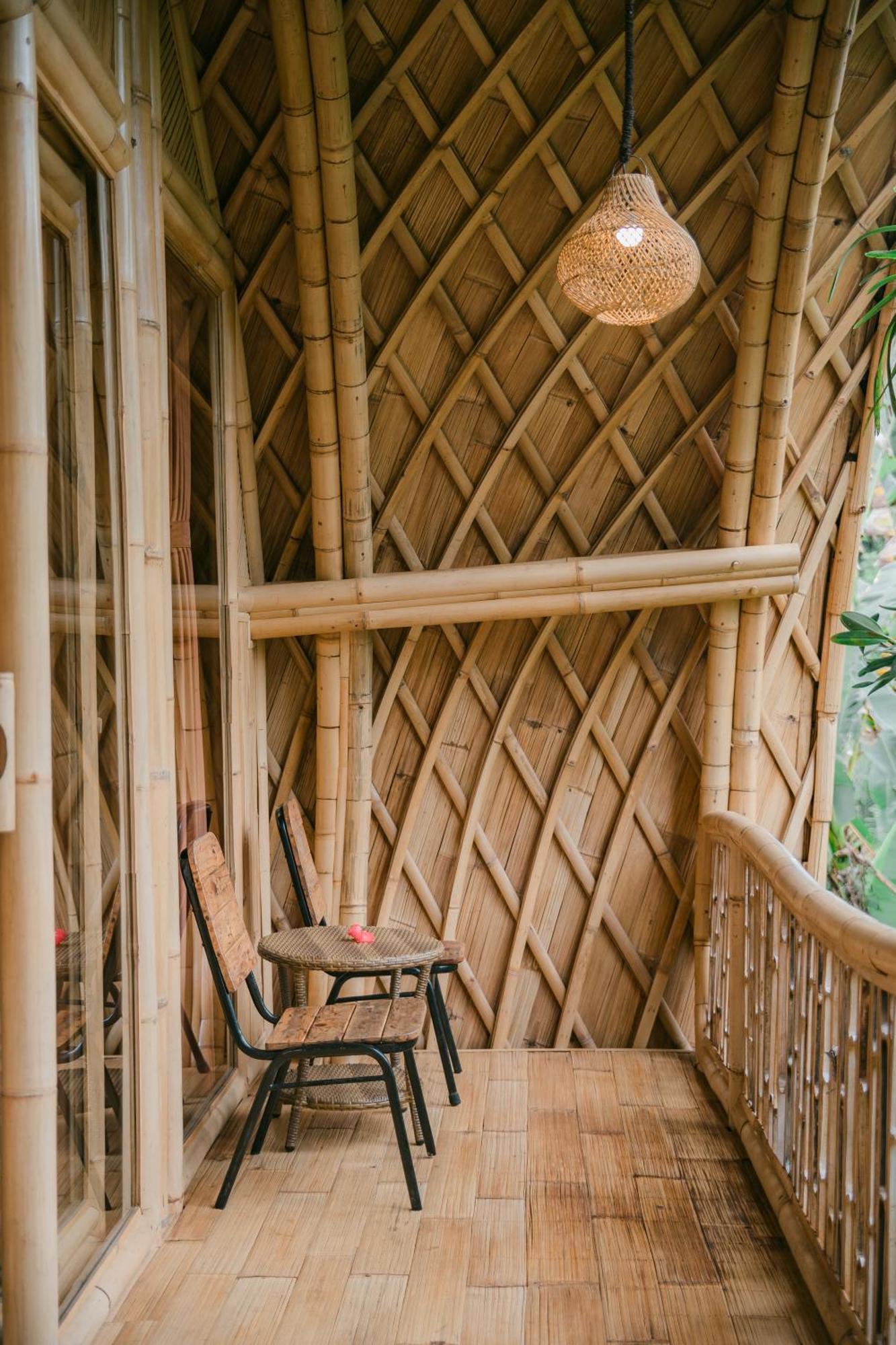 Alamvaya Bali Bamboo House Villa Sidemen  Eksteriør billede