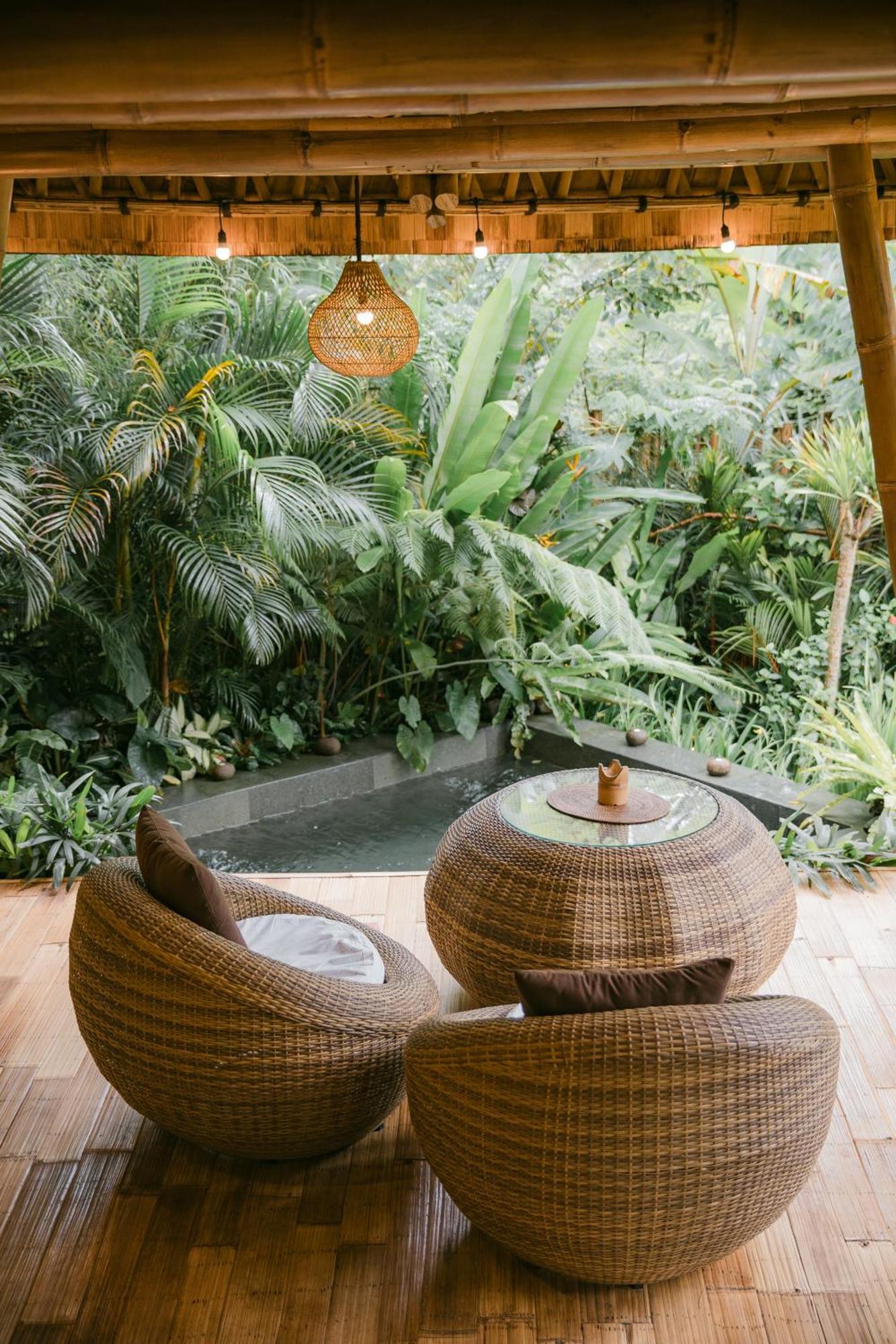 Alamvaya Bali Bamboo House Villa Sidemen  Eksteriør billede