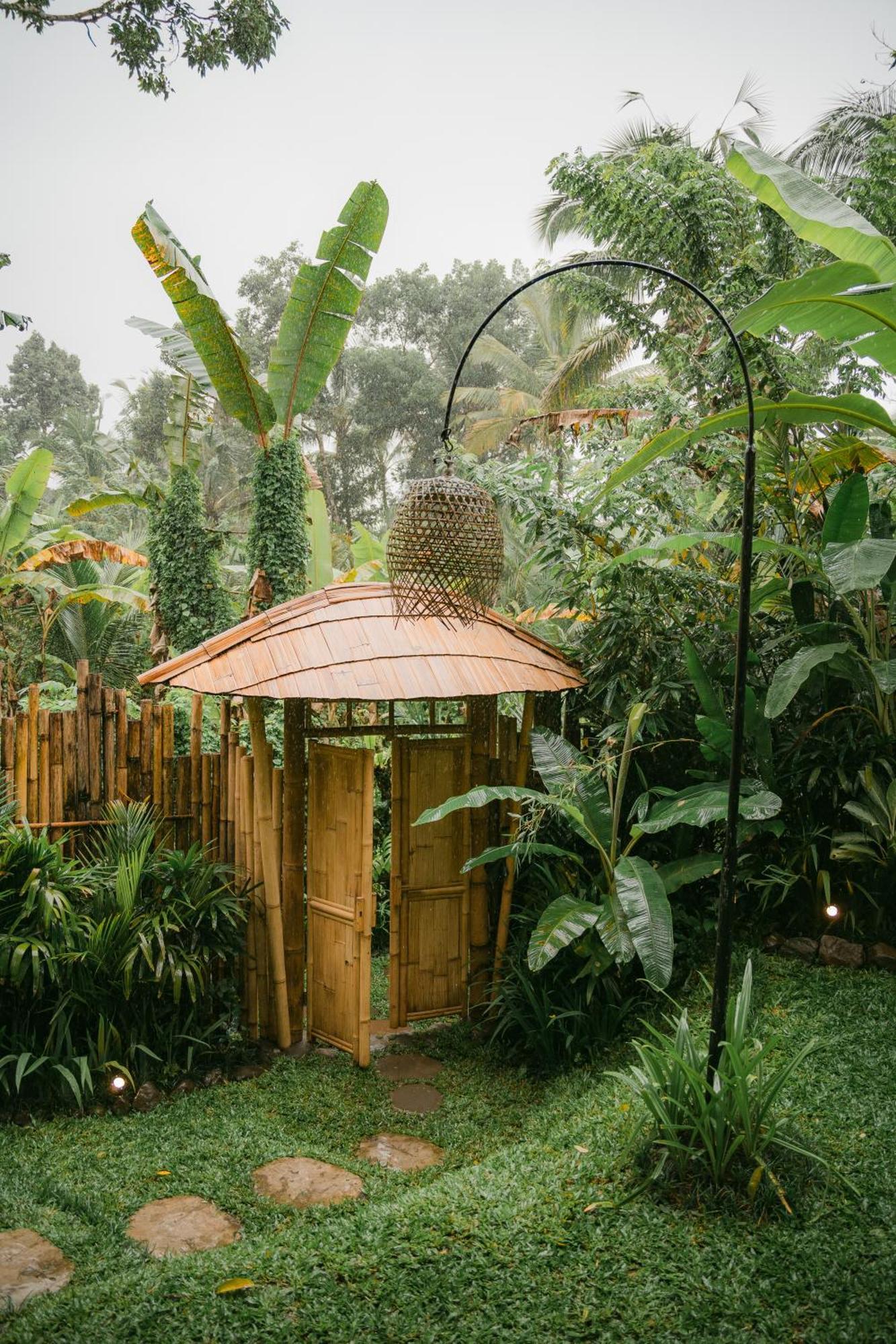 Alamvaya Bali Bamboo House Villa Sidemen  Eksteriør billede
