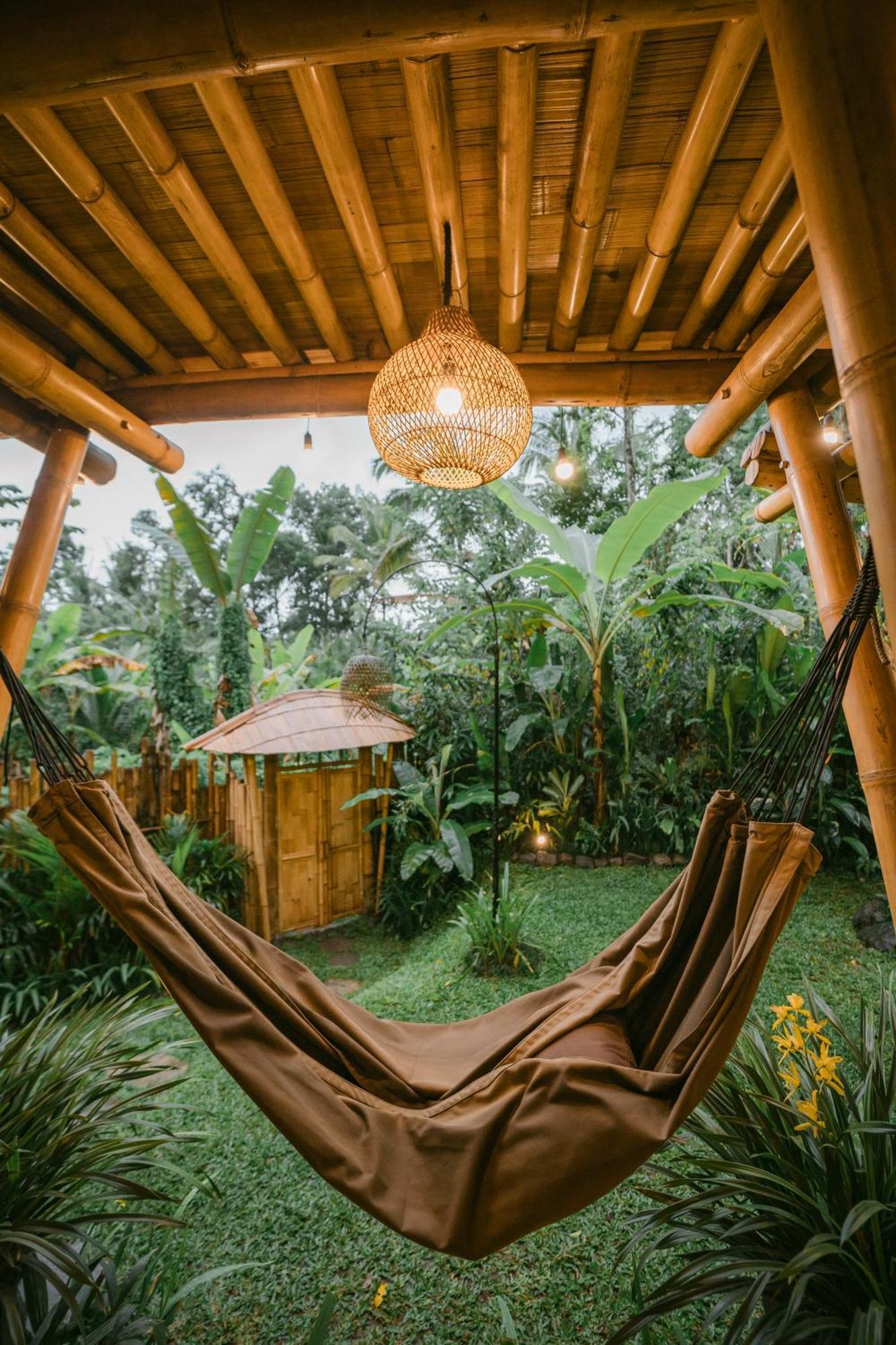 Alamvaya Bali Bamboo House Villa Sidemen  Eksteriør billede