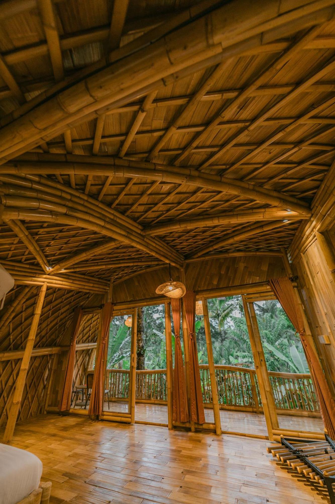 Alamvaya Bali Bamboo House Villa Sidemen  Eksteriør billede