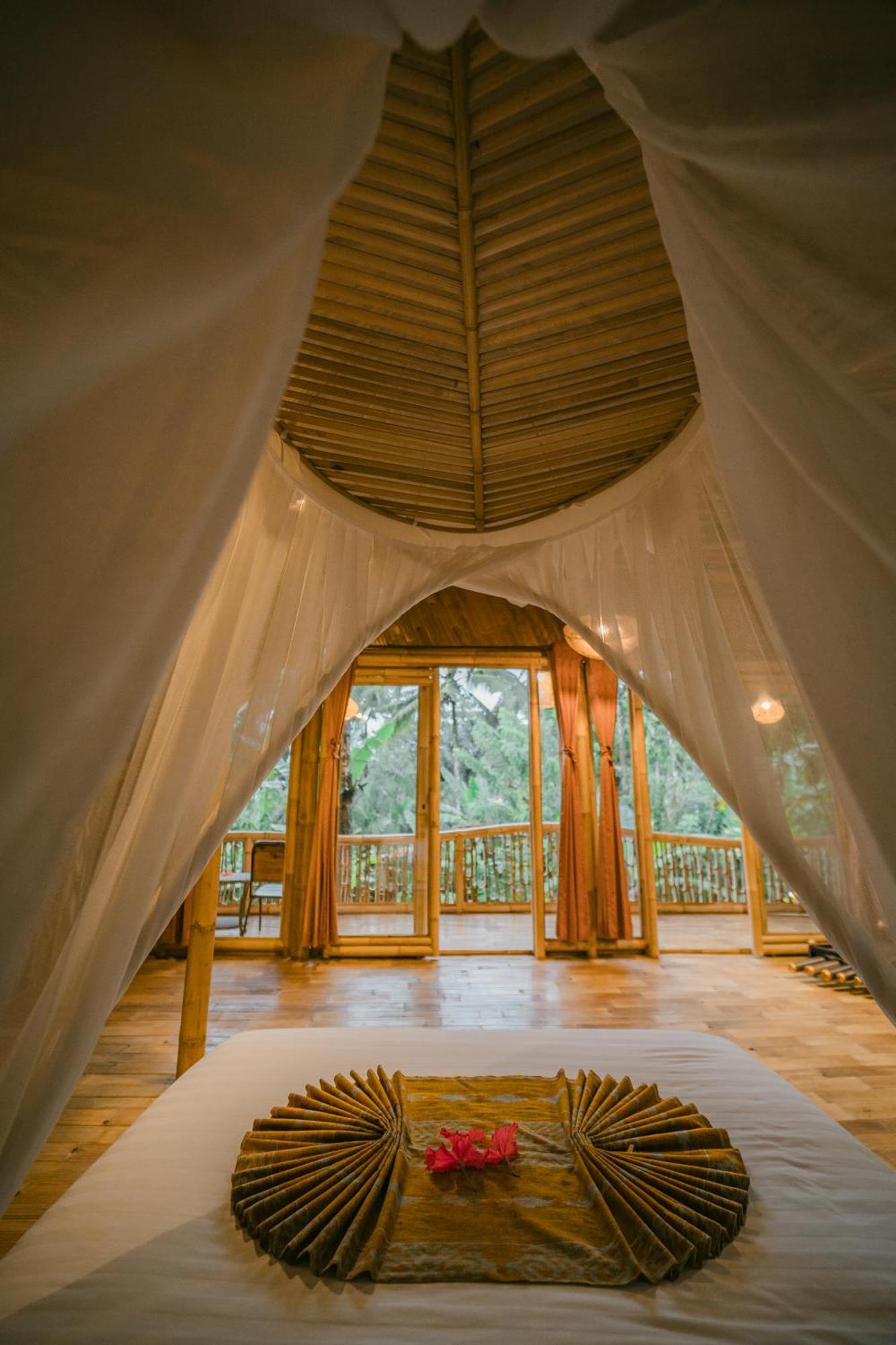 Alamvaya Bali Bamboo House Villa Sidemen  Eksteriør billede