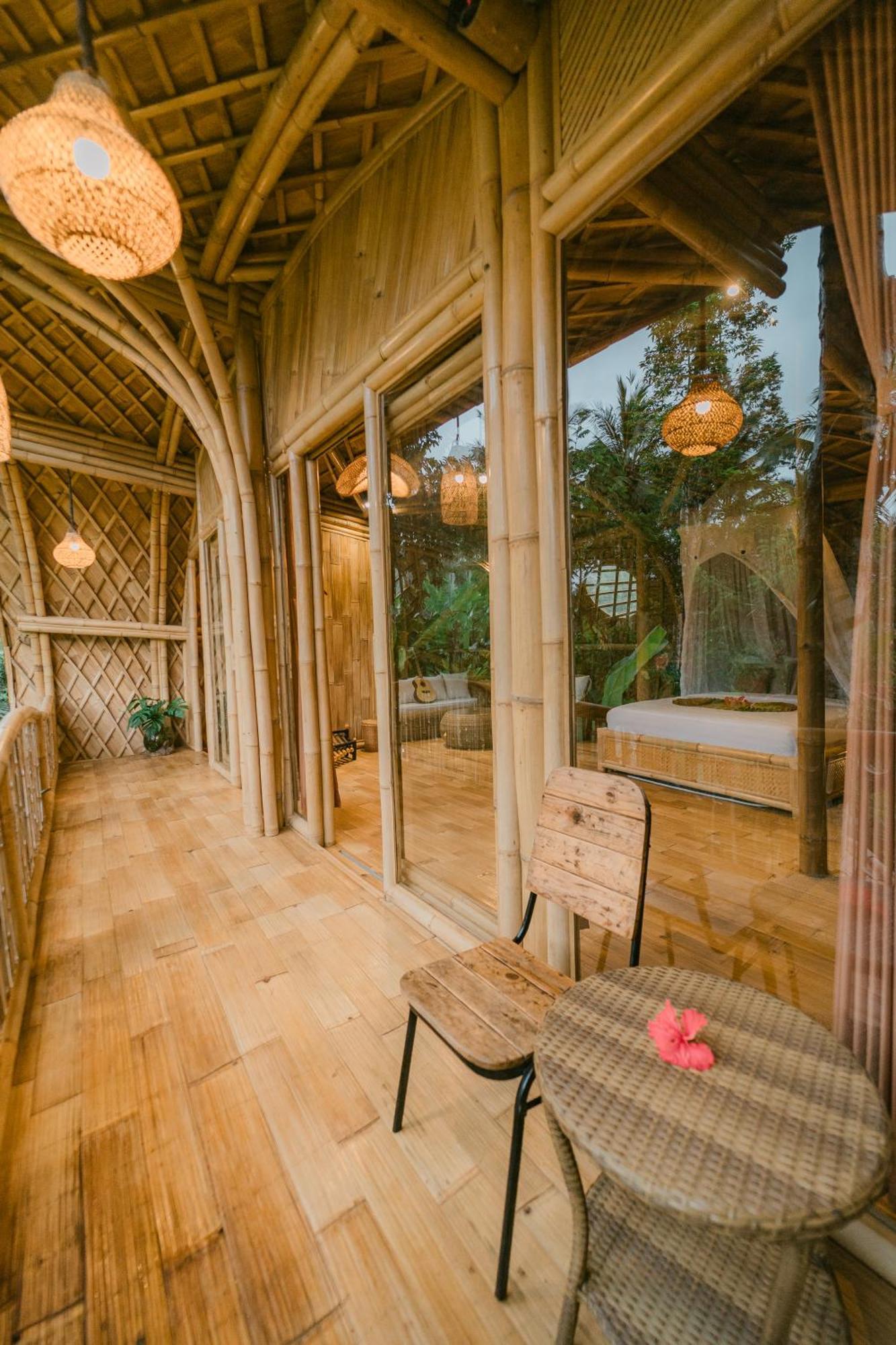 Alamvaya Bali Bamboo House Villa Sidemen  Eksteriør billede