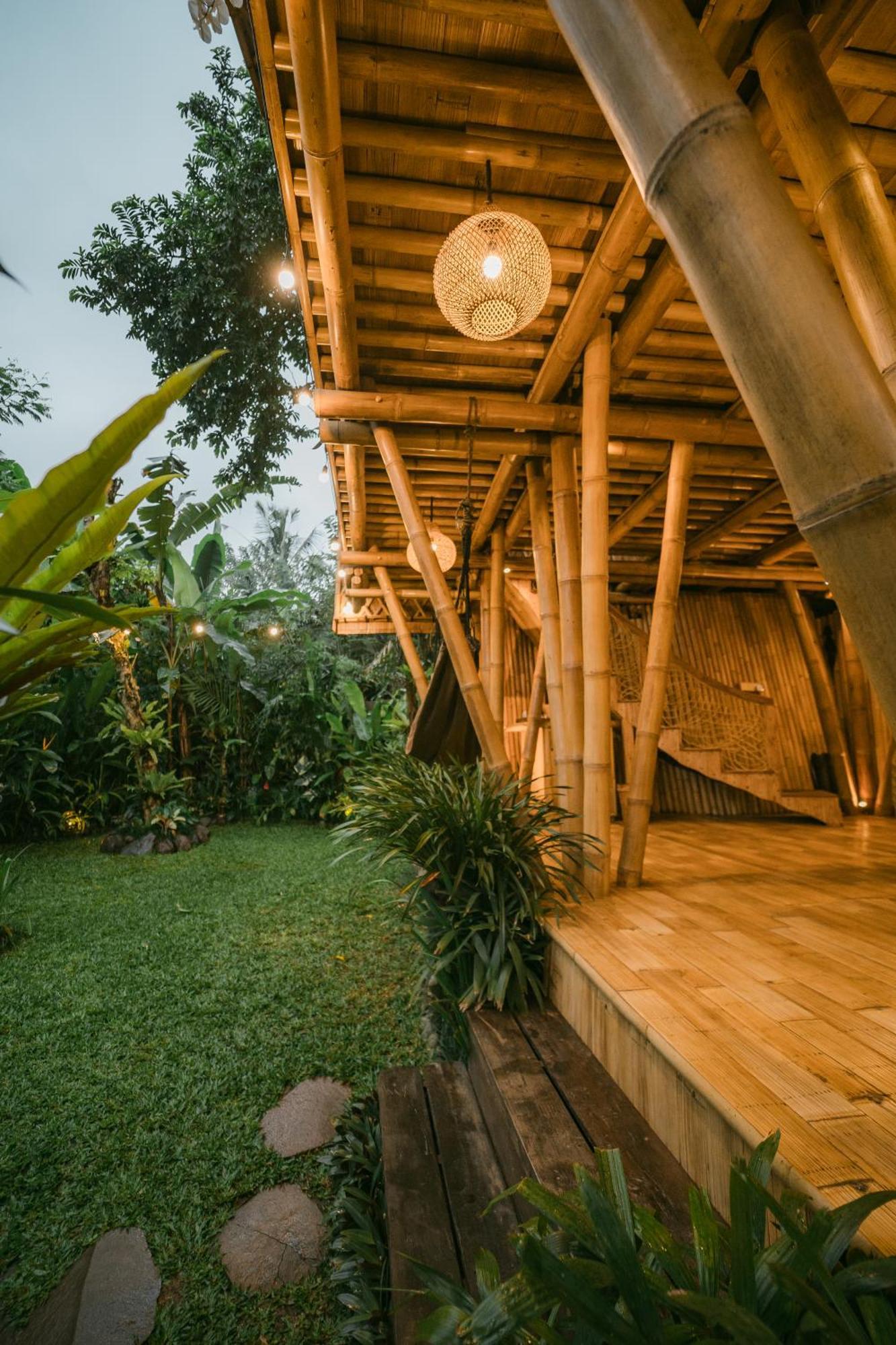 Alamvaya Bali Bamboo House Villa Sidemen  Eksteriør billede