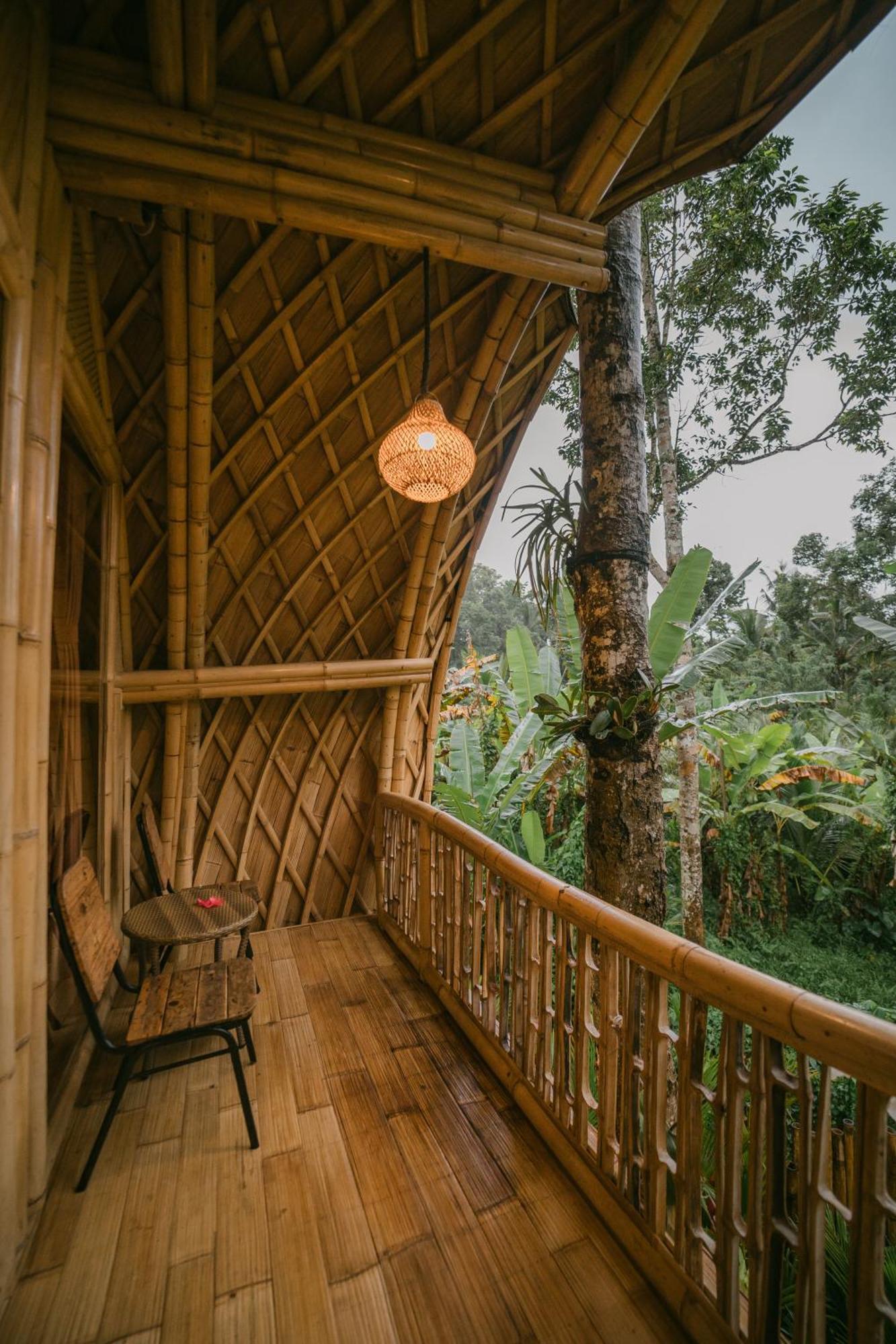 Alamvaya Bali Bamboo House Villa Sidemen  Eksteriør billede