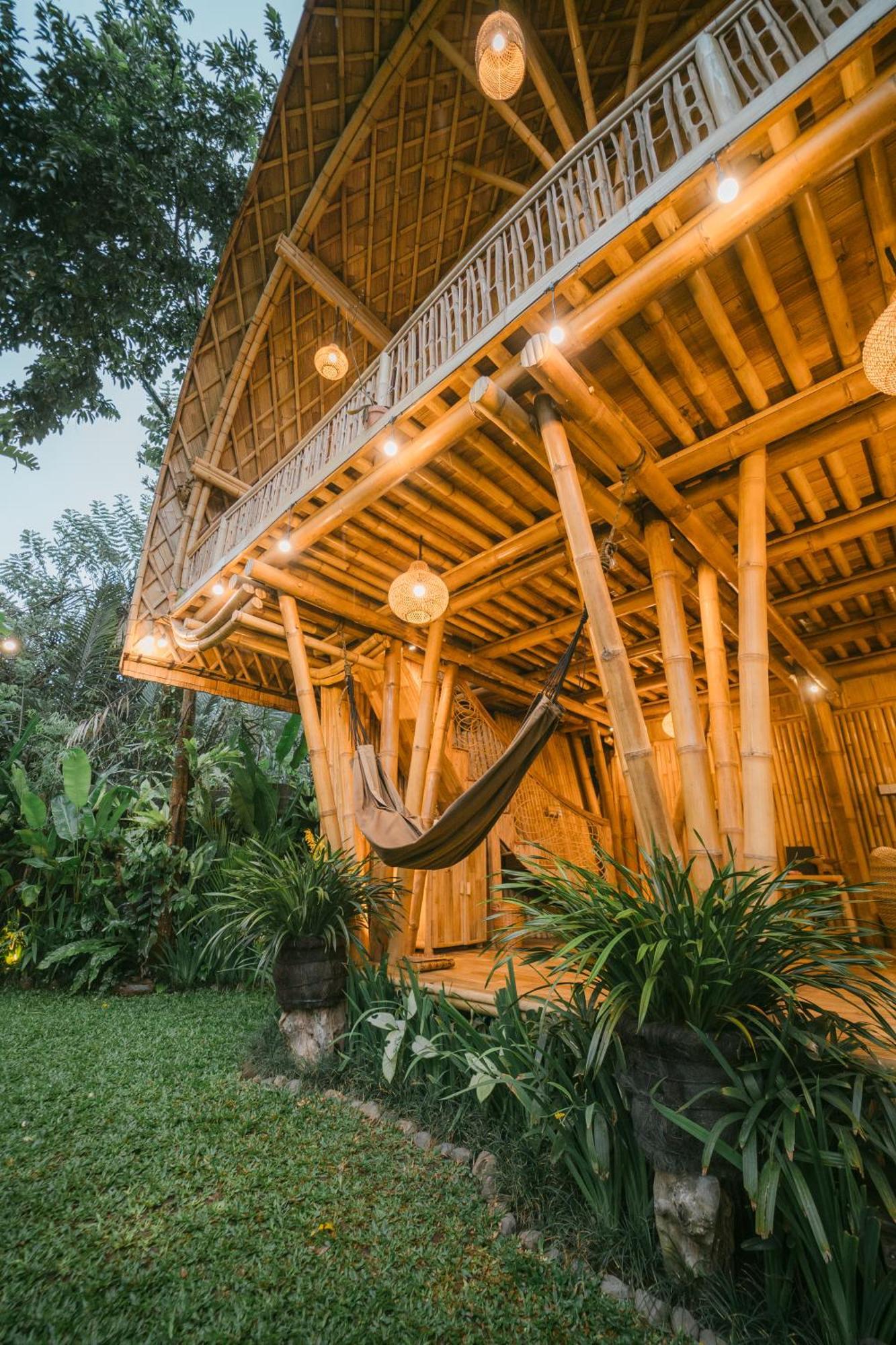 Alamvaya Bali Bamboo House Villa Sidemen  Eksteriør billede