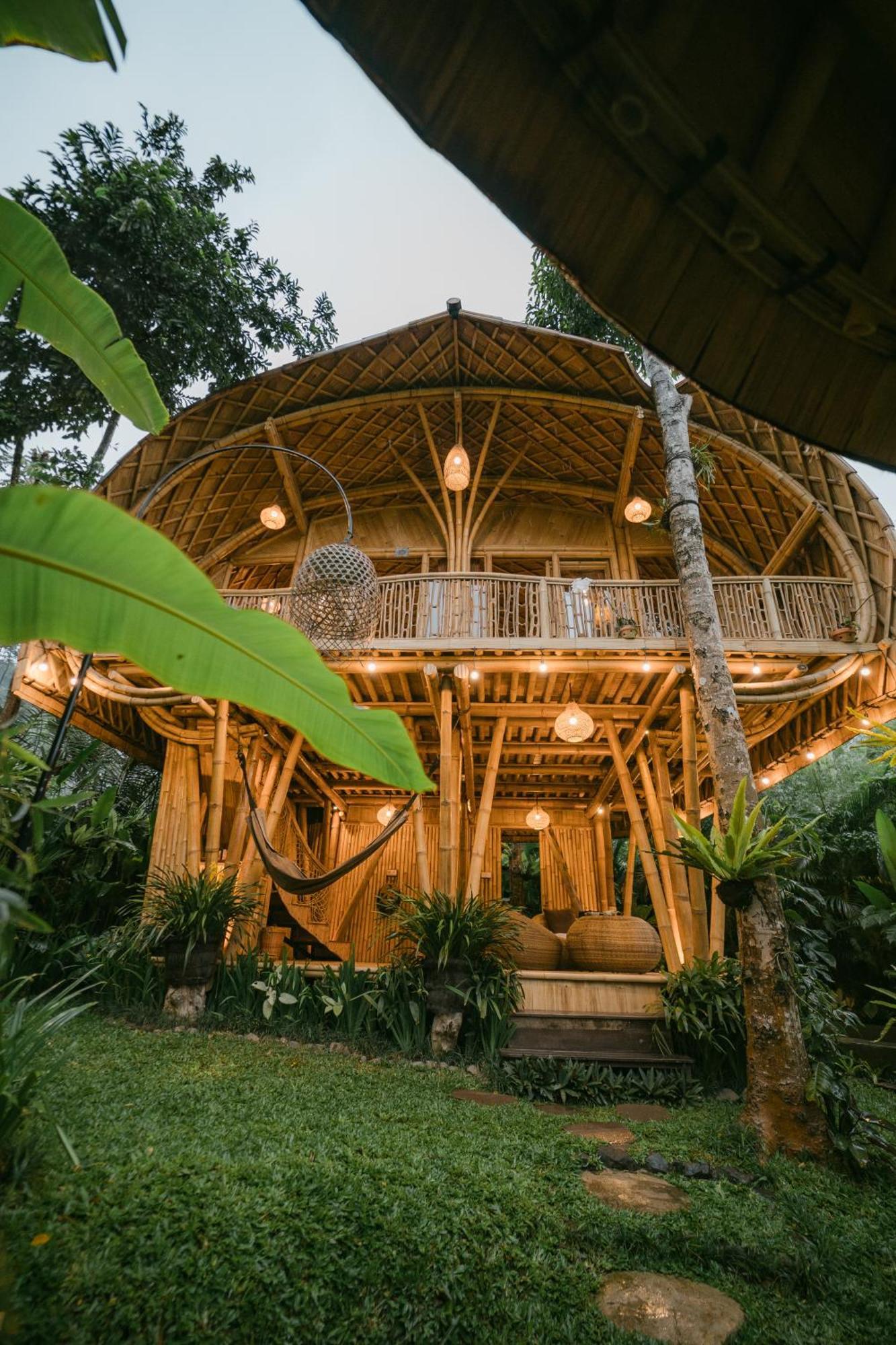 Alamvaya Bali Bamboo House Villa Sidemen  Eksteriør billede