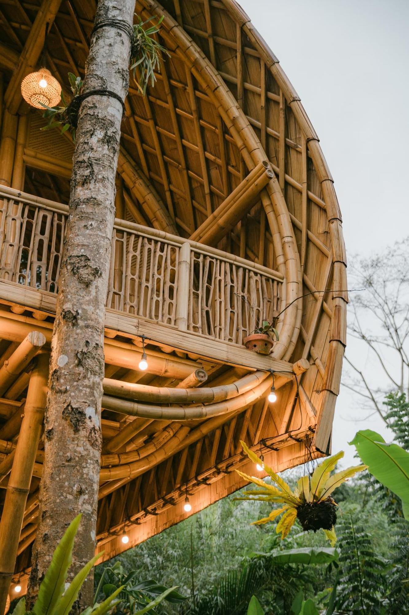 Alamvaya Bali Bamboo House Villa Sidemen  Eksteriør billede