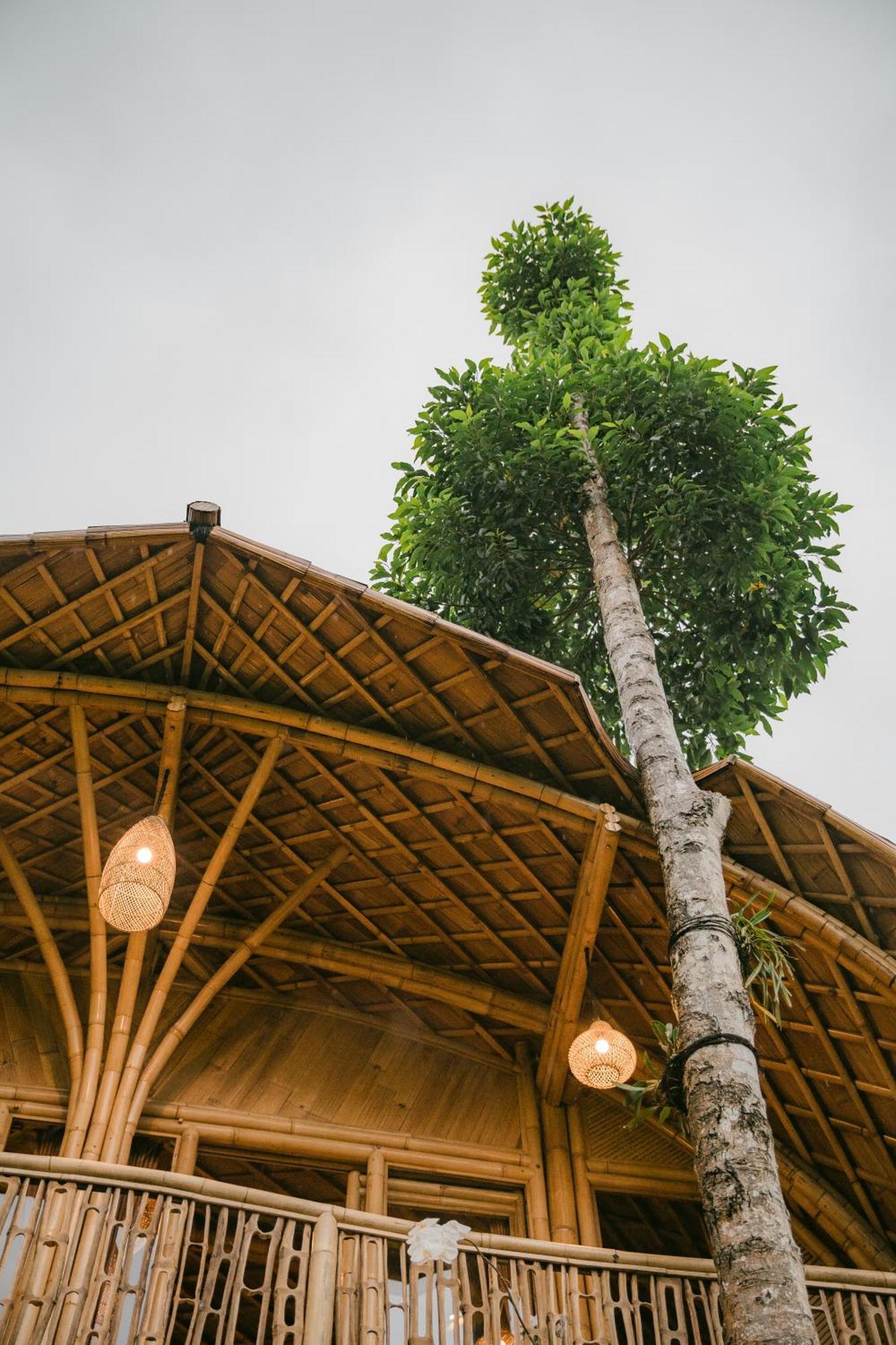 Alamvaya Bali Bamboo House Villa Sidemen  Eksteriør billede