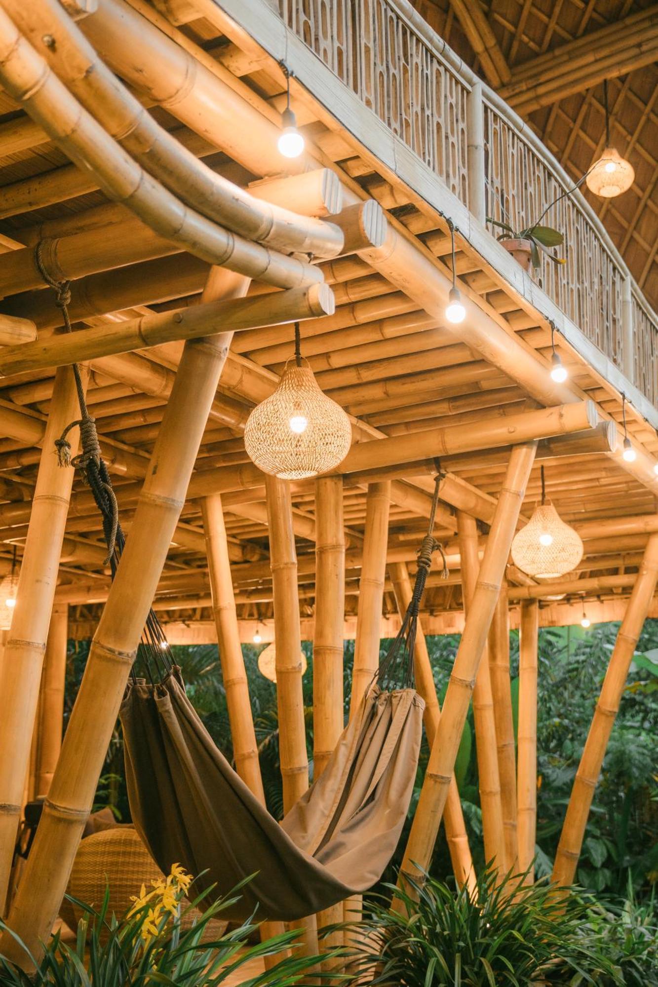 Alamvaya Bali Bamboo House Villa Sidemen  Eksteriør billede