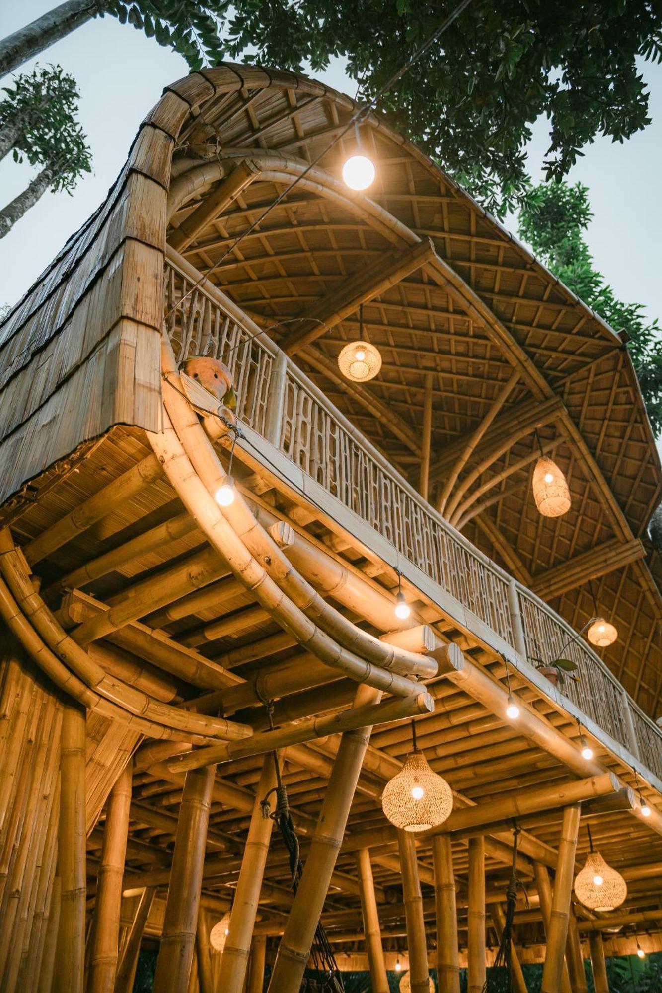 Alamvaya Bali Bamboo House Villa Sidemen  Eksteriør billede