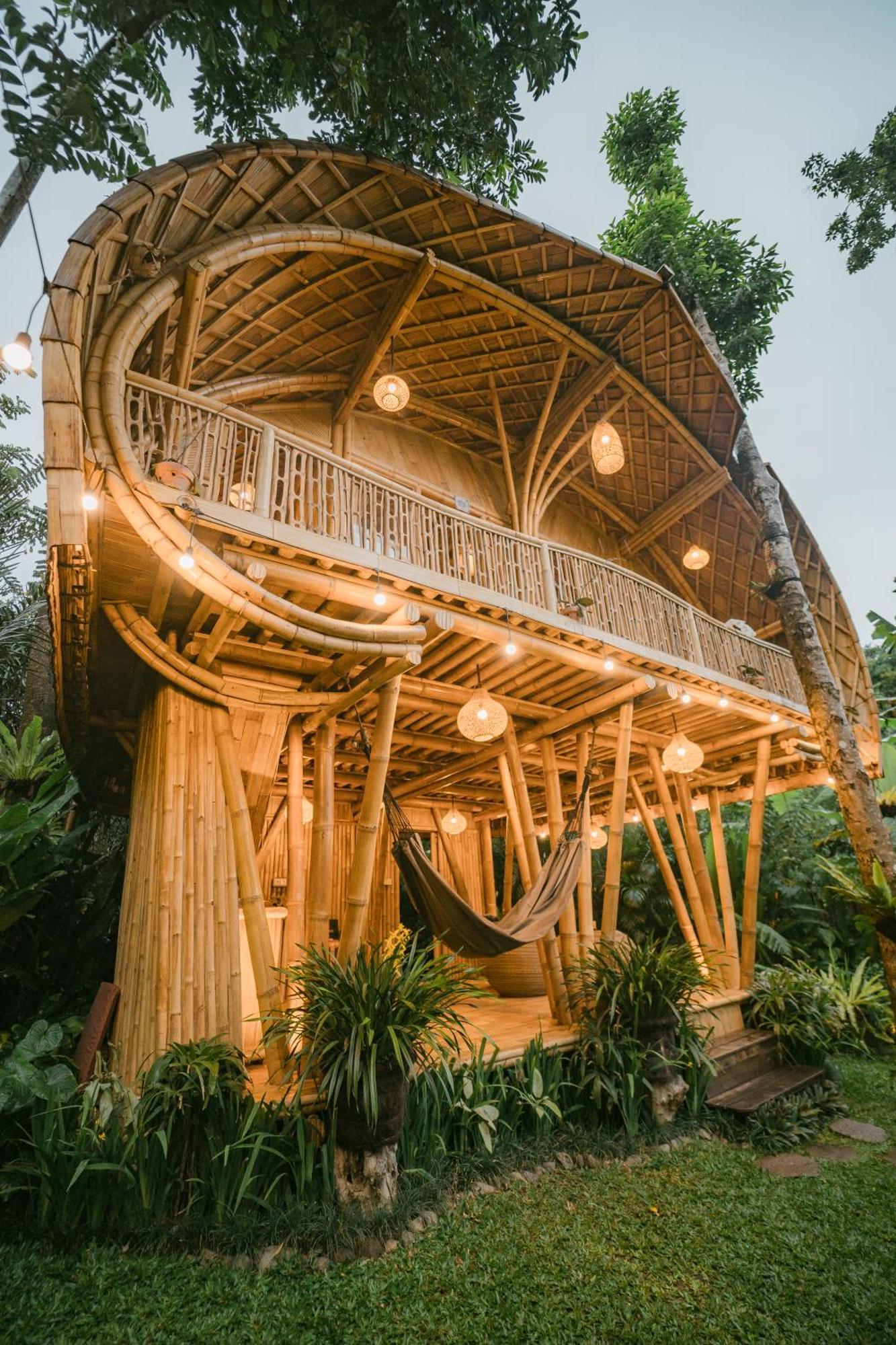 Alamvaya Bali Bamboo House Villa Sidemen  Eksteriør billede
