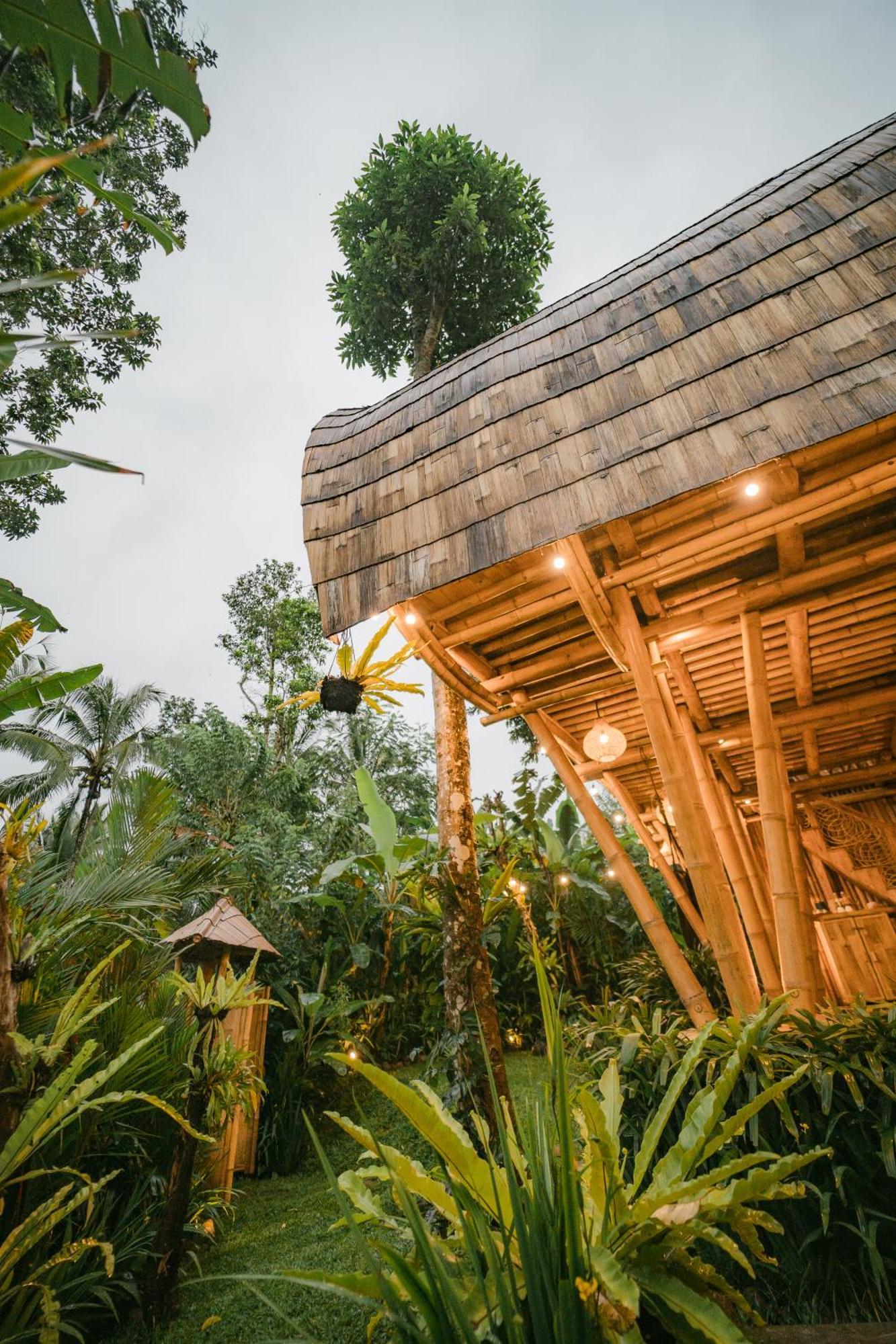 Alamvaya Bali Bamboo House Villa Sidemen  Eksteriør billede