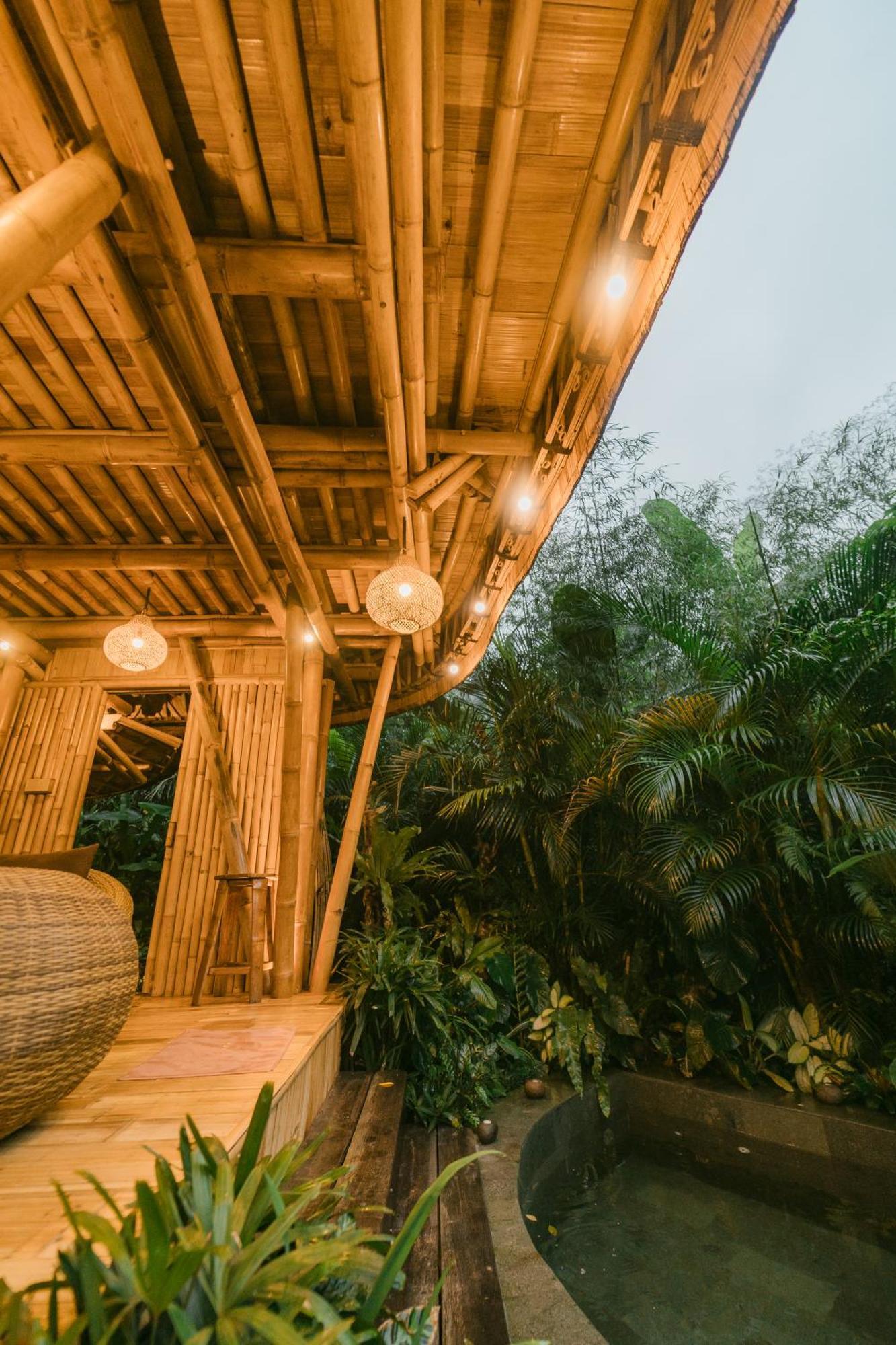 Alamvaya Bali Bamboo House Villa Sidemen  Eksteriør billede