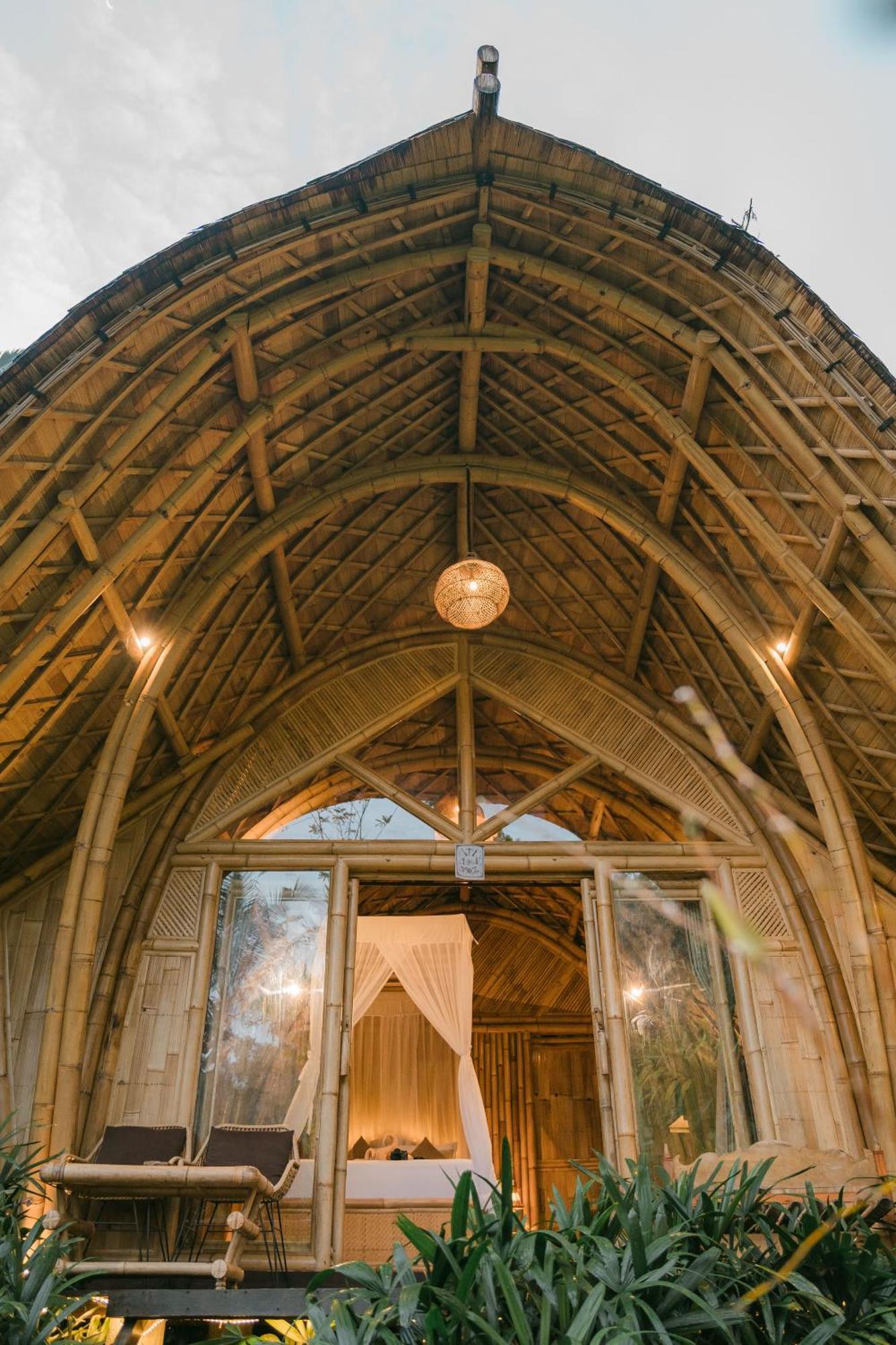 Alamvaya Bali Bamboo House Villa Sidemen  Eksteriør billede